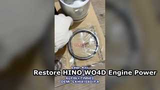 Kits de chemises de cylindre de moteur IZUMI LKHI410401FA pour HINO WO4D