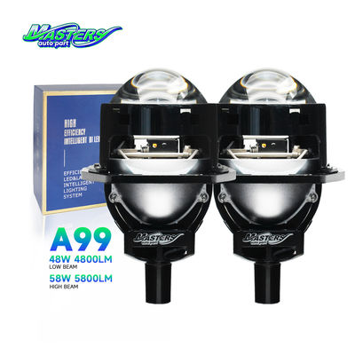 Masters A99 haute lumière basse 58W 5800 lumens 6000K DC9-16V projetteur 3 pouces