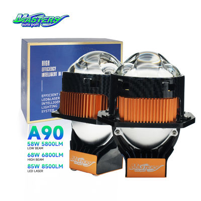 Masters A90 Lens LED Laser/Hi/Lo Beam 85W 8500 Lumens Projecteur laser double de 3 pouces