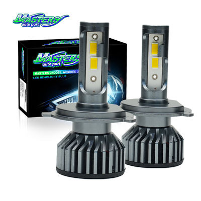 Masters F2 75W 7500 Lumens 3000K Jaune 9004 9007 H4 H13 phares à LED ampoules